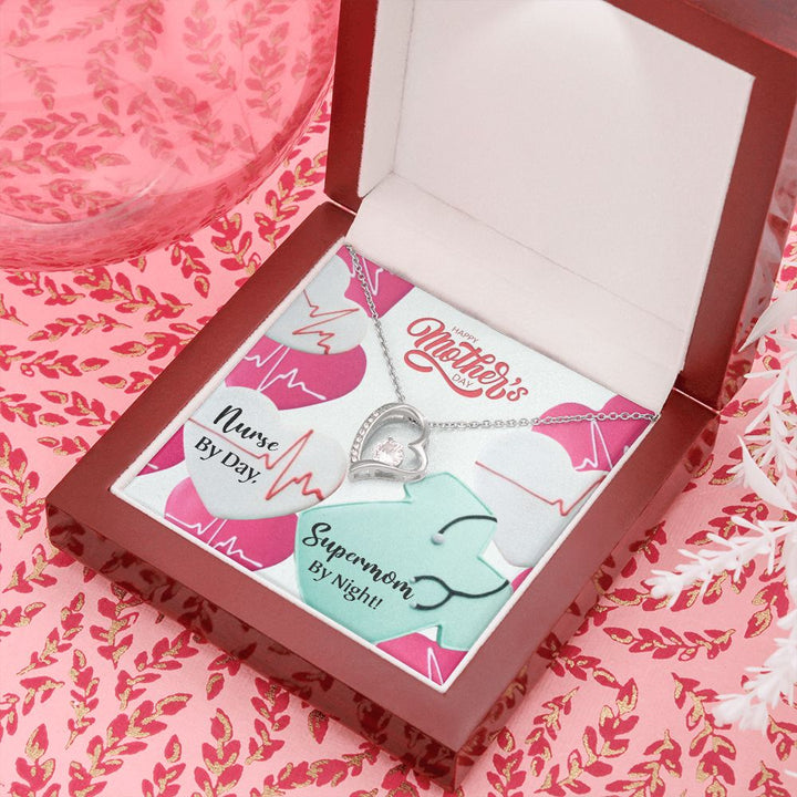 Happy Mother's Day | Nurse By Day, Supermom By Night! - Forever Love Necklace