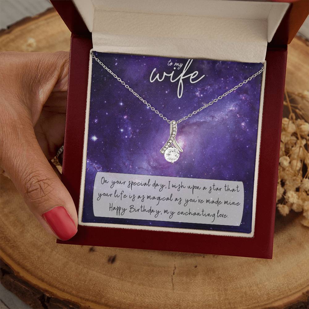 To My Wife | I want to remind you of your beauty, grace, and strength, just like these roses. Happy Birthday to my incredible Wife - Alluring Beauty Necklace