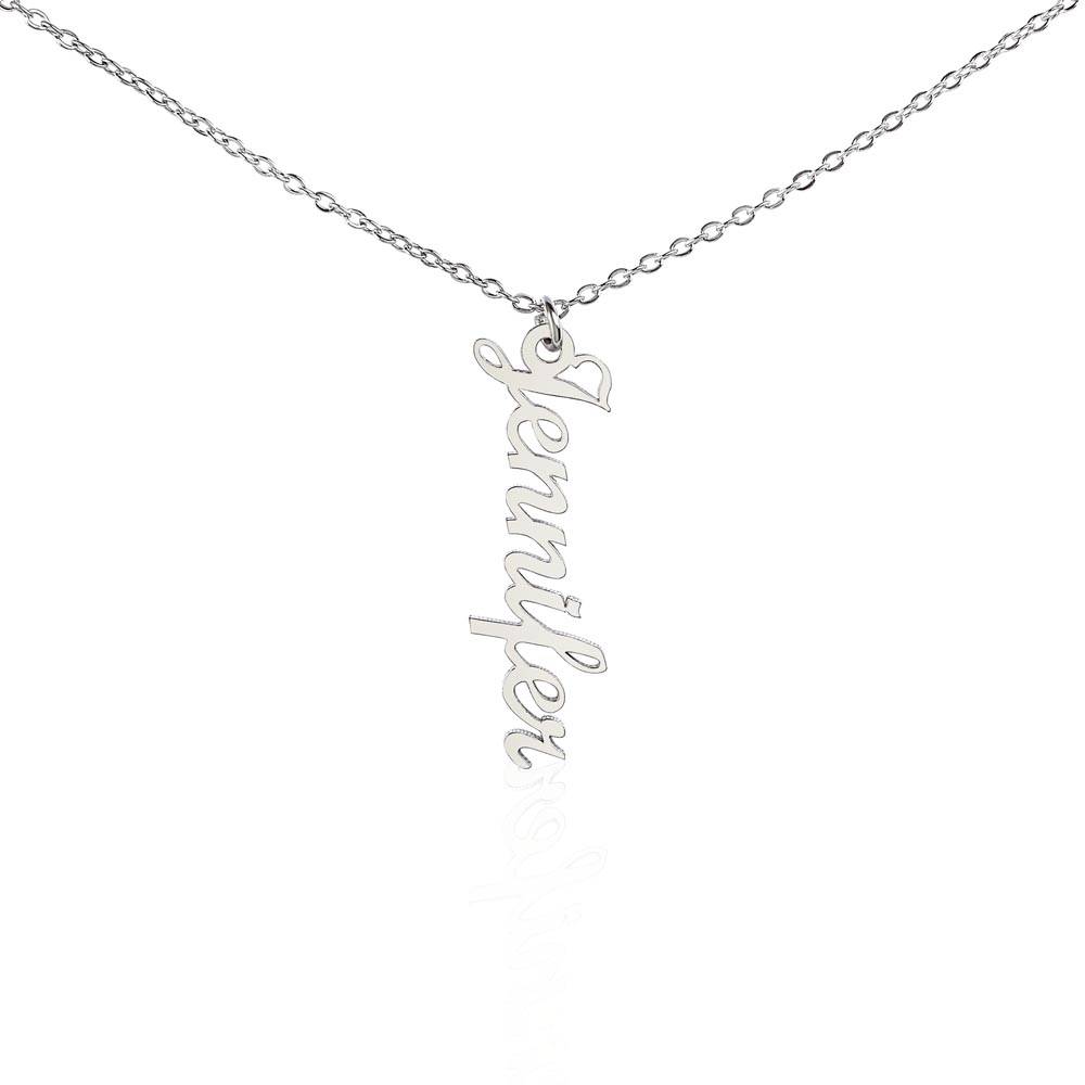 Grandma | Your Wisdom is a guiding light that leads us through life's darkest moments - Multi Vertical Name Necklace