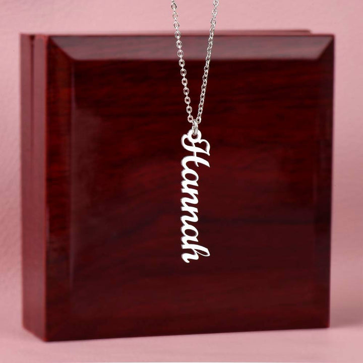 Grandma | Your Wisdom is a guiding light that leads us through life's darkest moments - Multi Vertical Name Necklace