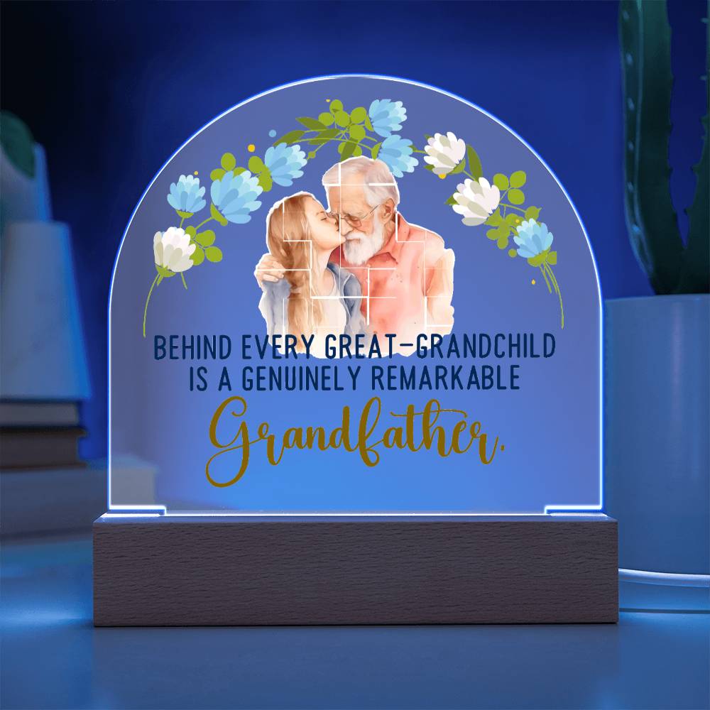 Grandfather | A Genuinely Remarkable Grandfather - Domed Acrylic Plaque