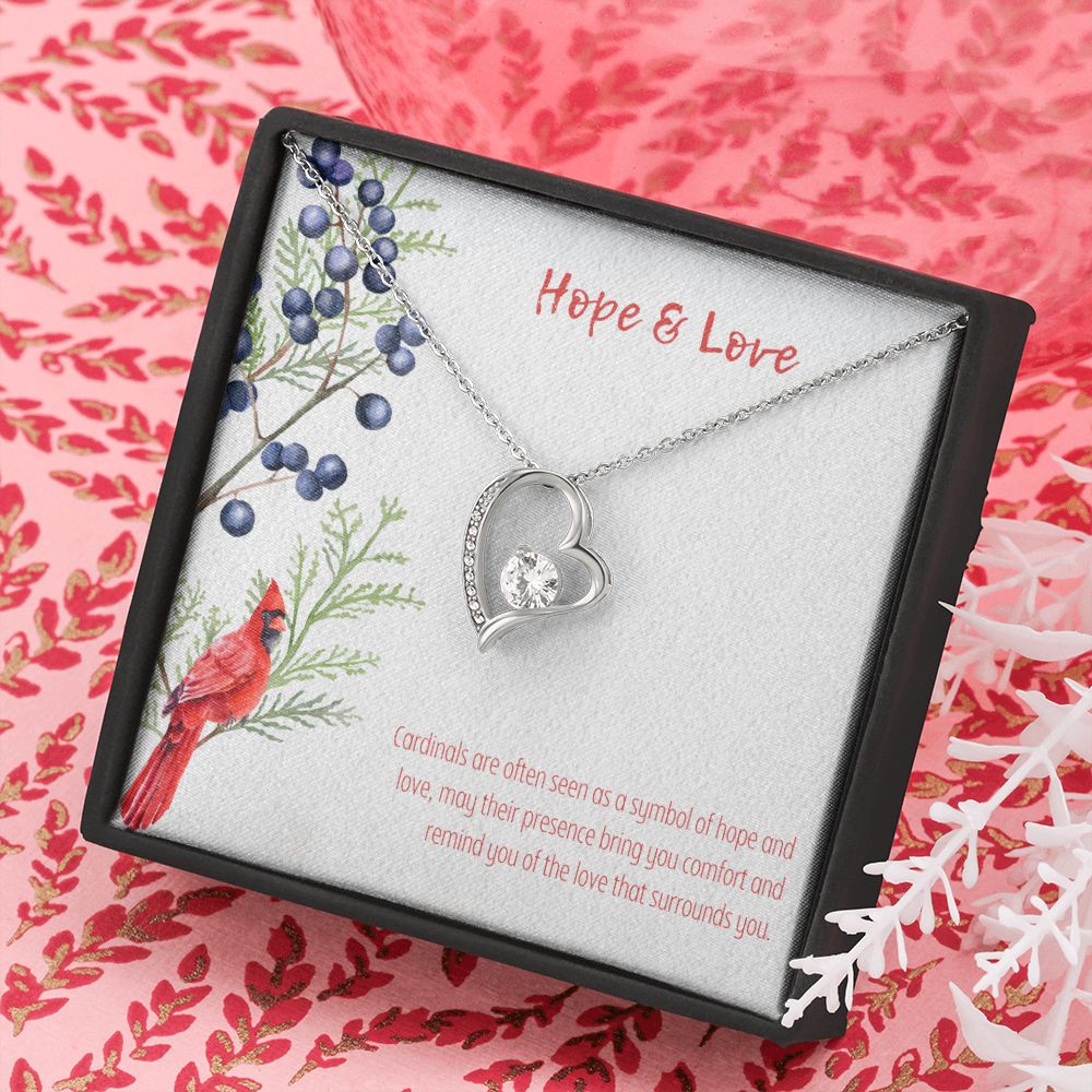 Hope & Love | Cardinals are often seen as a symbol of hope and love - Forever Love Necklace