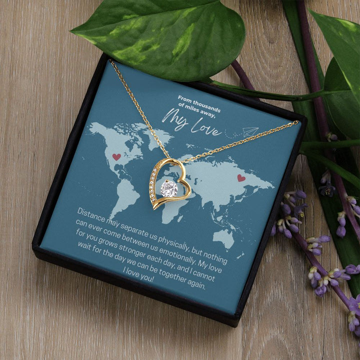 My Love | From Thousands of Miles Away - Forever Love Necklace