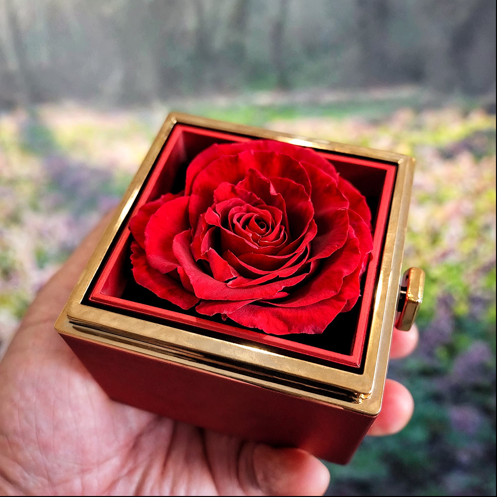To My Wife | This know will hold, this rose will stay - Love Knot with Rotating Rose Gift Box