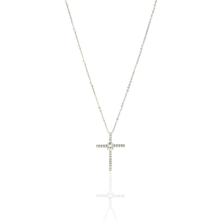 To My Beautiful Wife | My Friend - CZ Cross Necklace