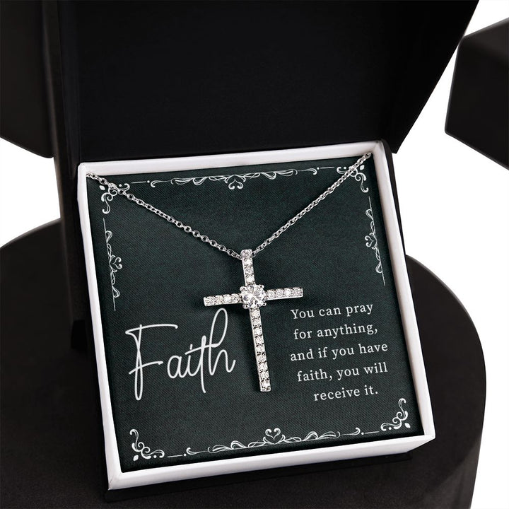 Faith | You Can Pray Anything - CZ Cross Necklace