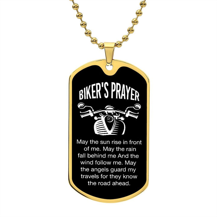 Biker's Prayer | May the sun rise in front on me - Dog Tag