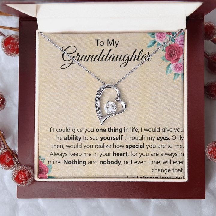 To My Granddaughter | The Special Person You Are to Me - Forever Love Necklace