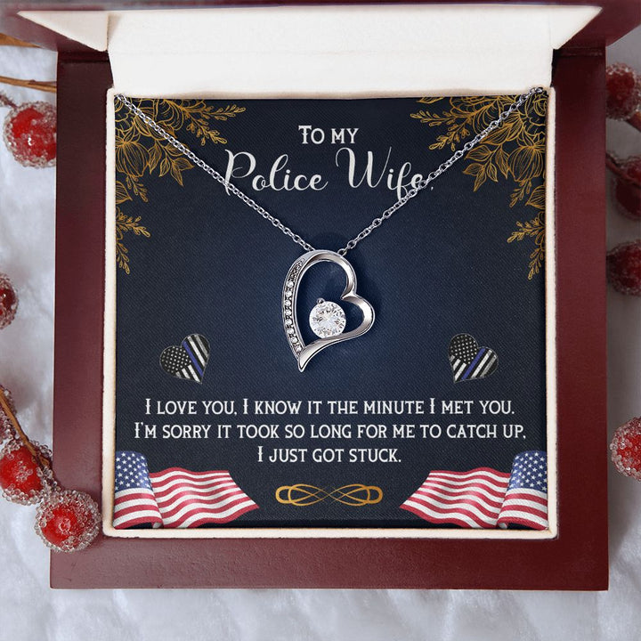 To My Wife | My Police Wife - Forever Love Necklace