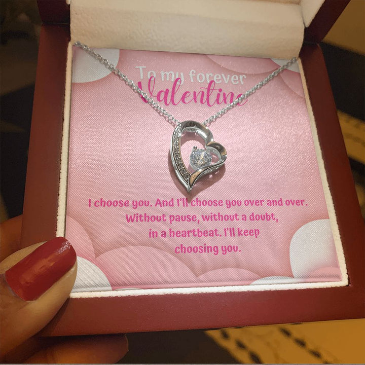 To My Forever Valentine | Eternally Yours - Forever Love Necklace