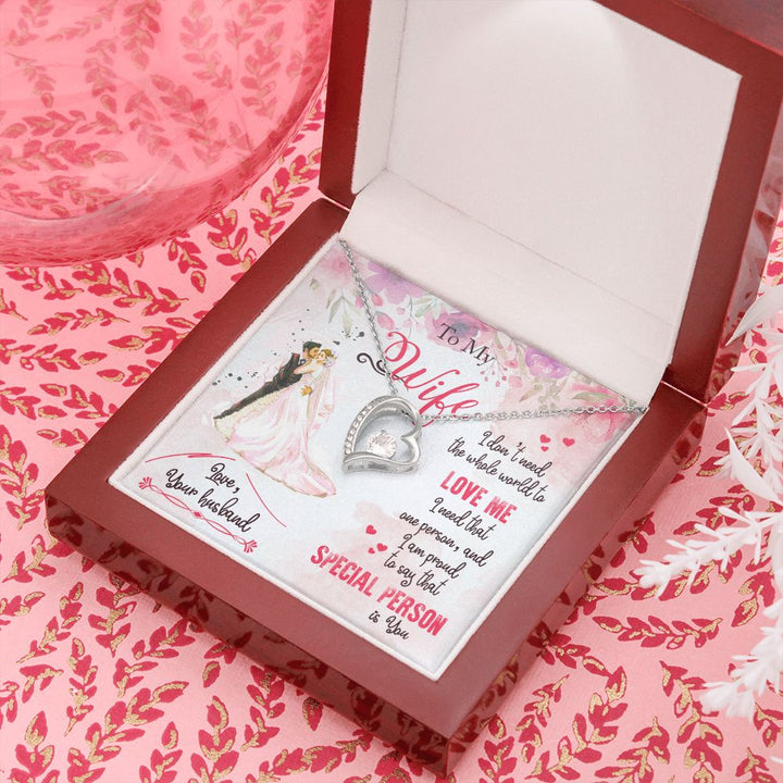 To My Wife | I am proud to say that special person is YOU - Forever Love Necklace