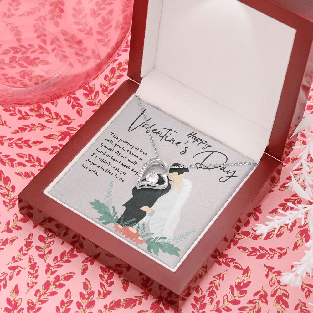 Happy Valentine's Day | Love is a Gift of the Heart - Forever Love Necklace