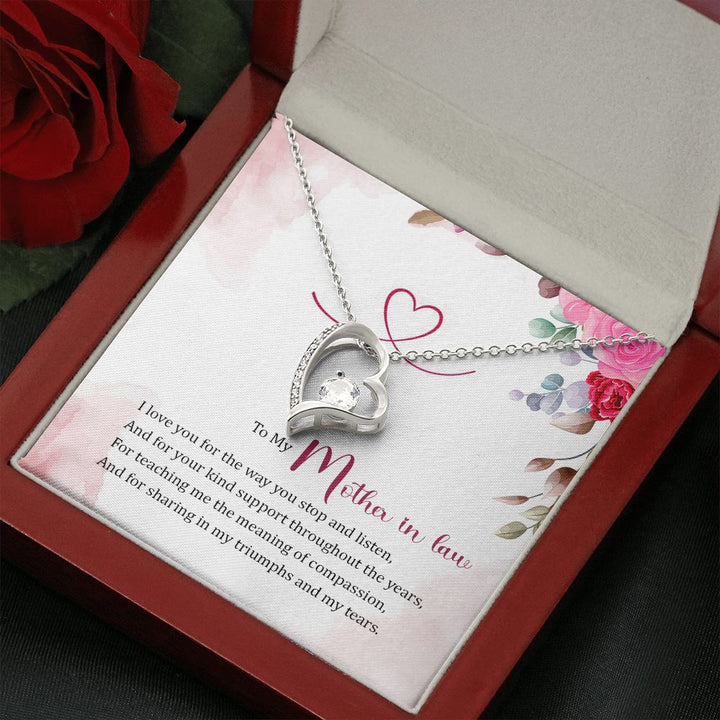 To My Mother-In-Law | A Source of Strength, A Fountain of Love - Forever Love Necklace