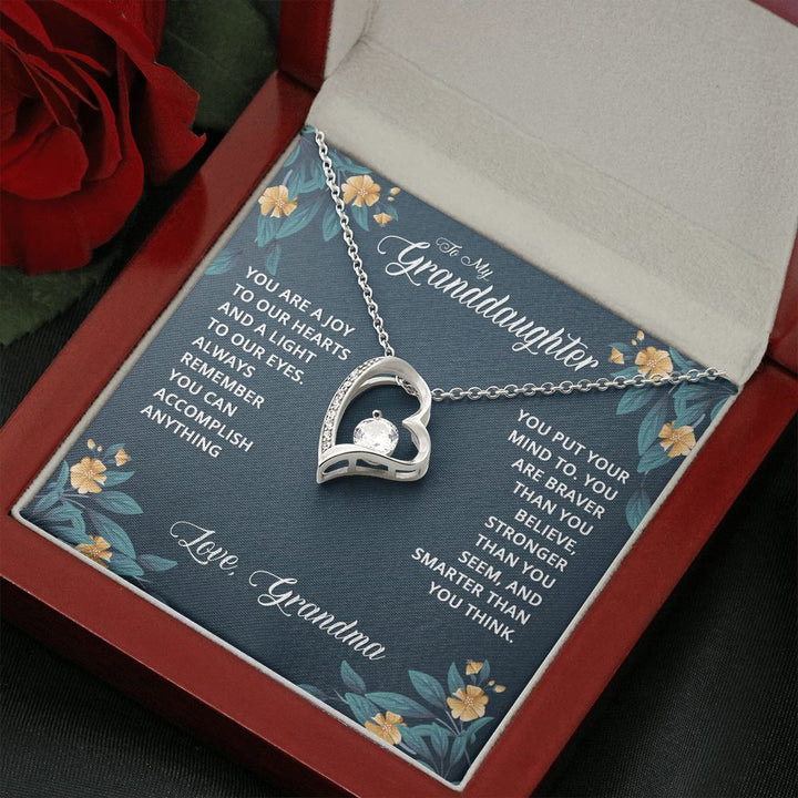 To My Granddaughter | Granddaughters are a Blessing - Forever Love Necklace