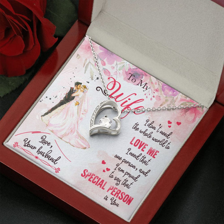 To My Wife | I am proud to say that special person is YOU - Forever Love Necklace
