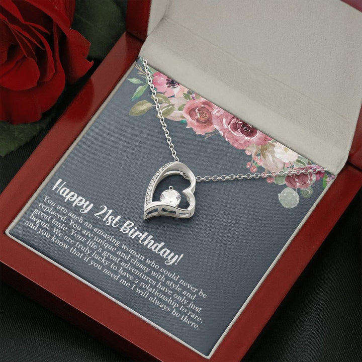 Happy 21st Birthday | You are such an amazing woman who could never be replaced - Forever Love Necklace