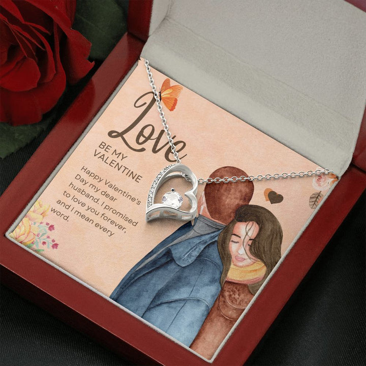 Happy Valentine's Day | Be My Valentine - Forever Love Necklace