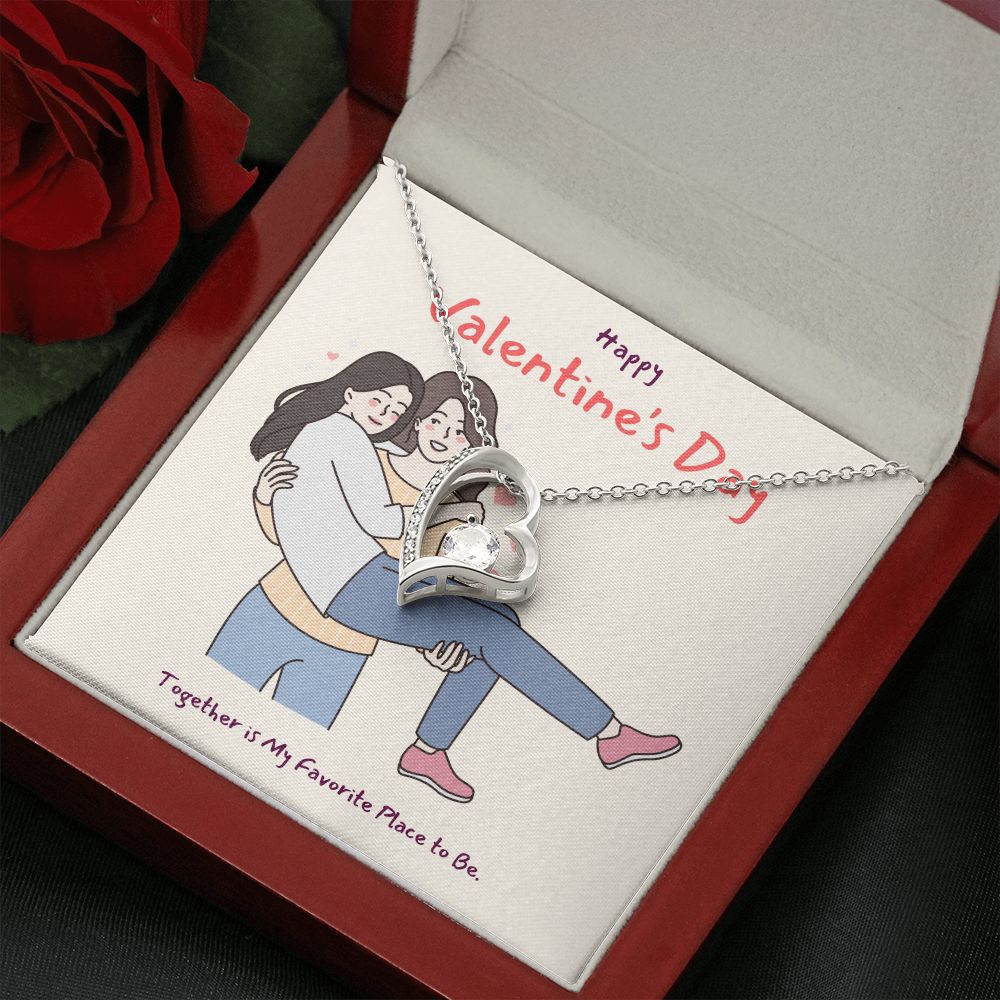 Happy Valentine's | A Love So True LGBTQ for Women - Forever Love Necklace