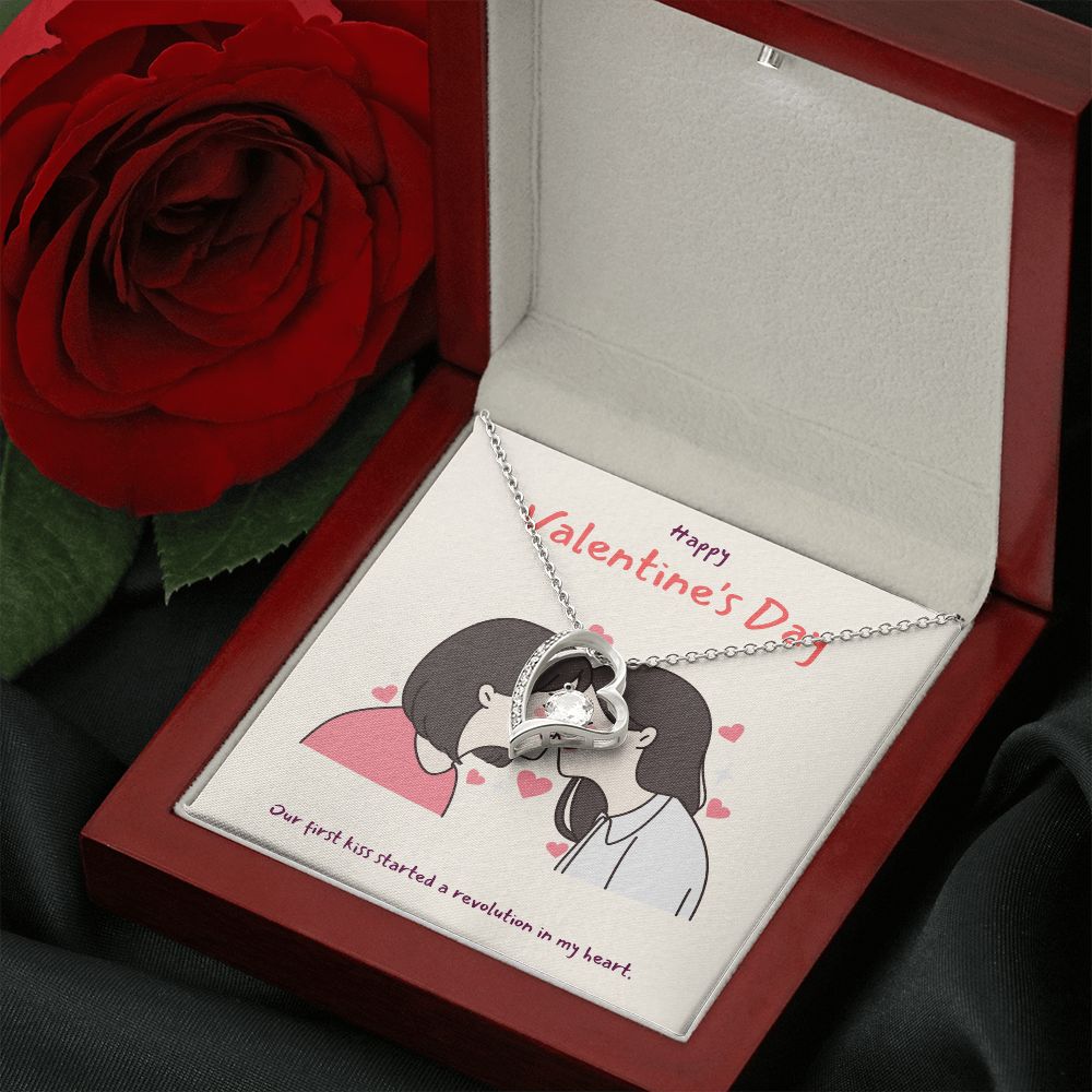 Happy Valentine's | You Make My Heart Sing LGBTQ for Women - Forever Love Necklace