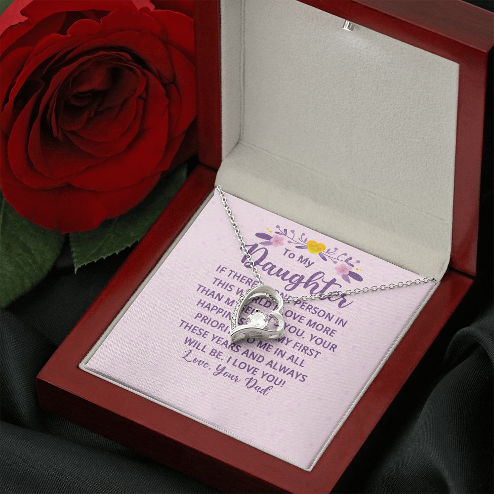 To My Daughter | My First Priority - Forever Love Necklace