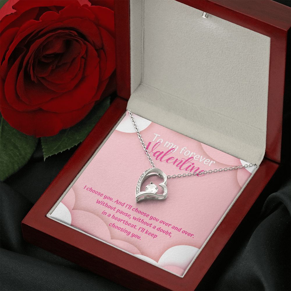 To My Forever Valentine | Eternally Yours - Forever Love Necklace