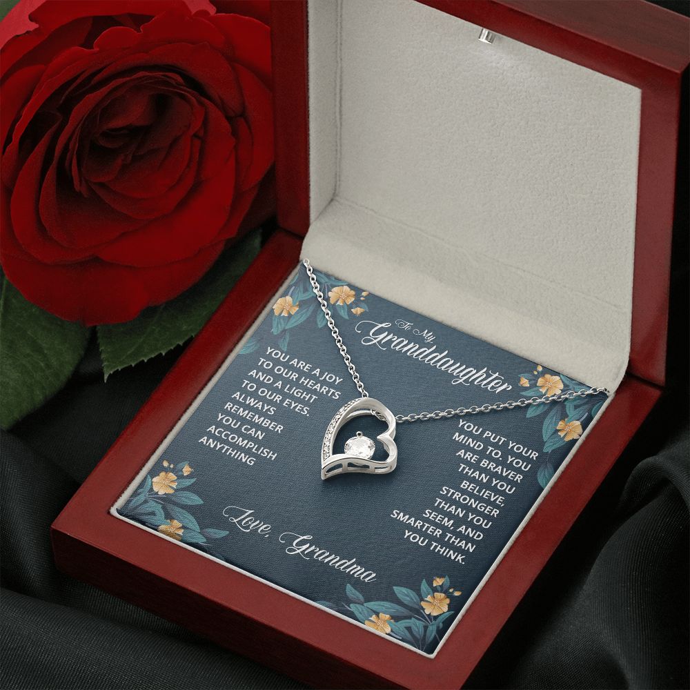 To My Granddaughter | Granddaughters are a Blessing - Forever Love Necklace