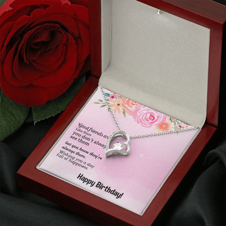 To My Friend | Happy Birthday - Forever Love Necklace