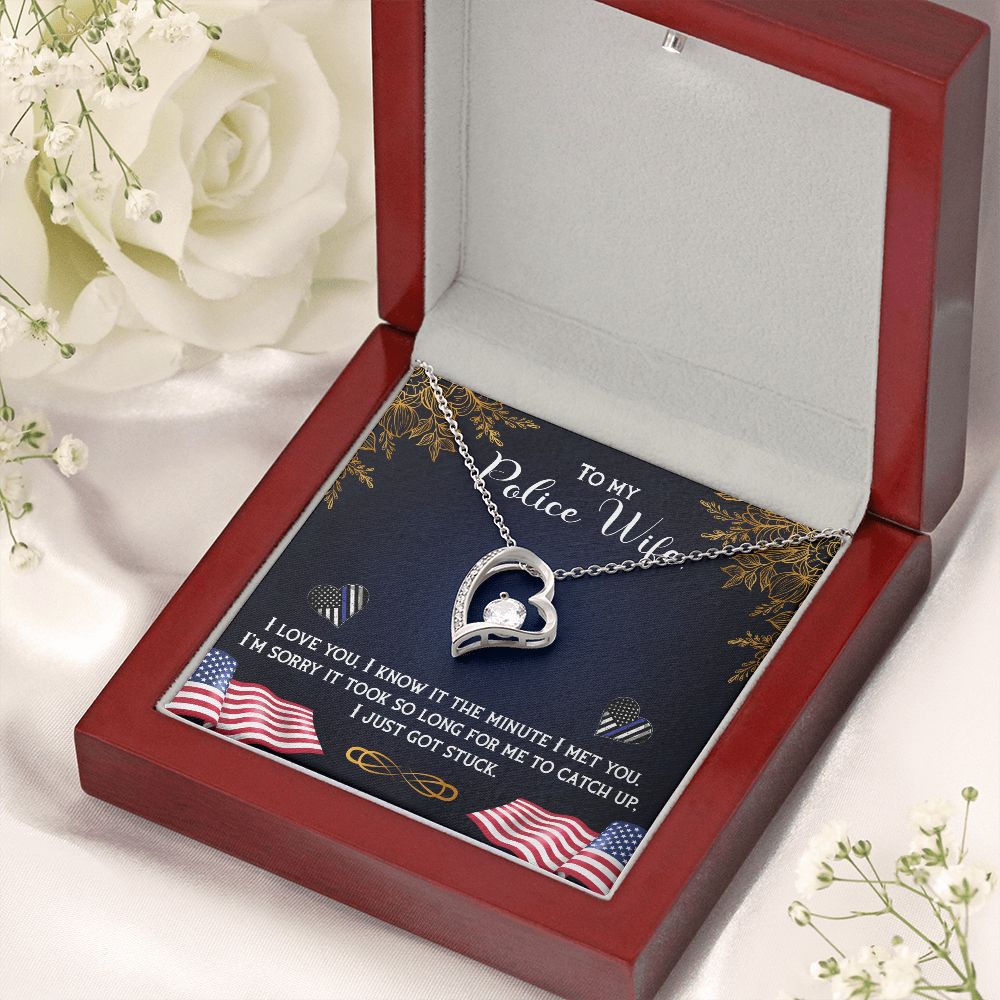To My Wife | My Police Wife - Forever Love Necklace