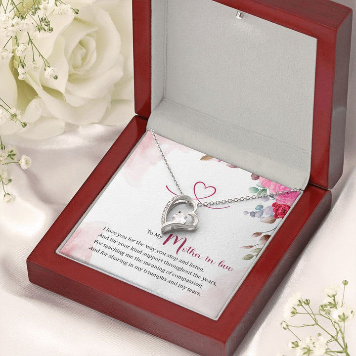 To My Mother-In-Law | A Source of Strength, A Fountain of Love - Forever Love Necklace