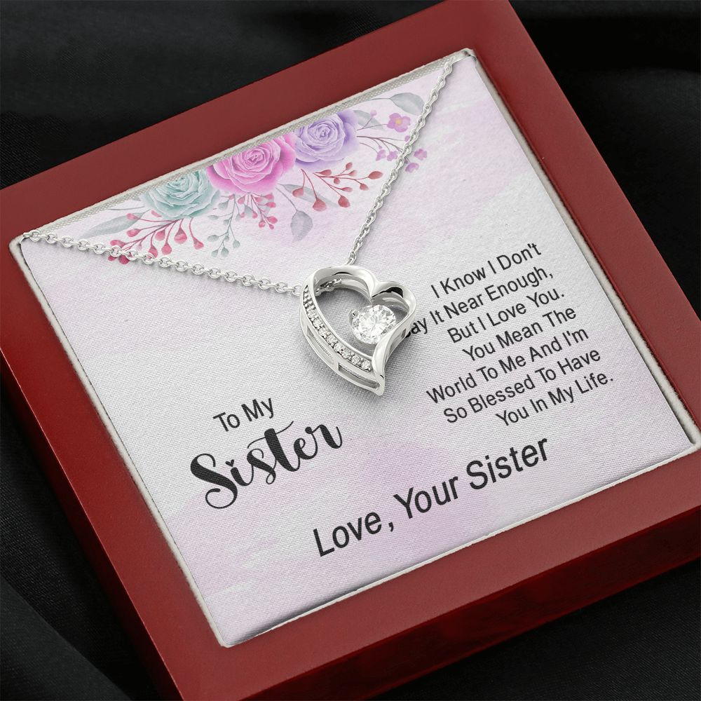 To My Sister | Expressing Love to a Cherished One - Forever Love Necklace