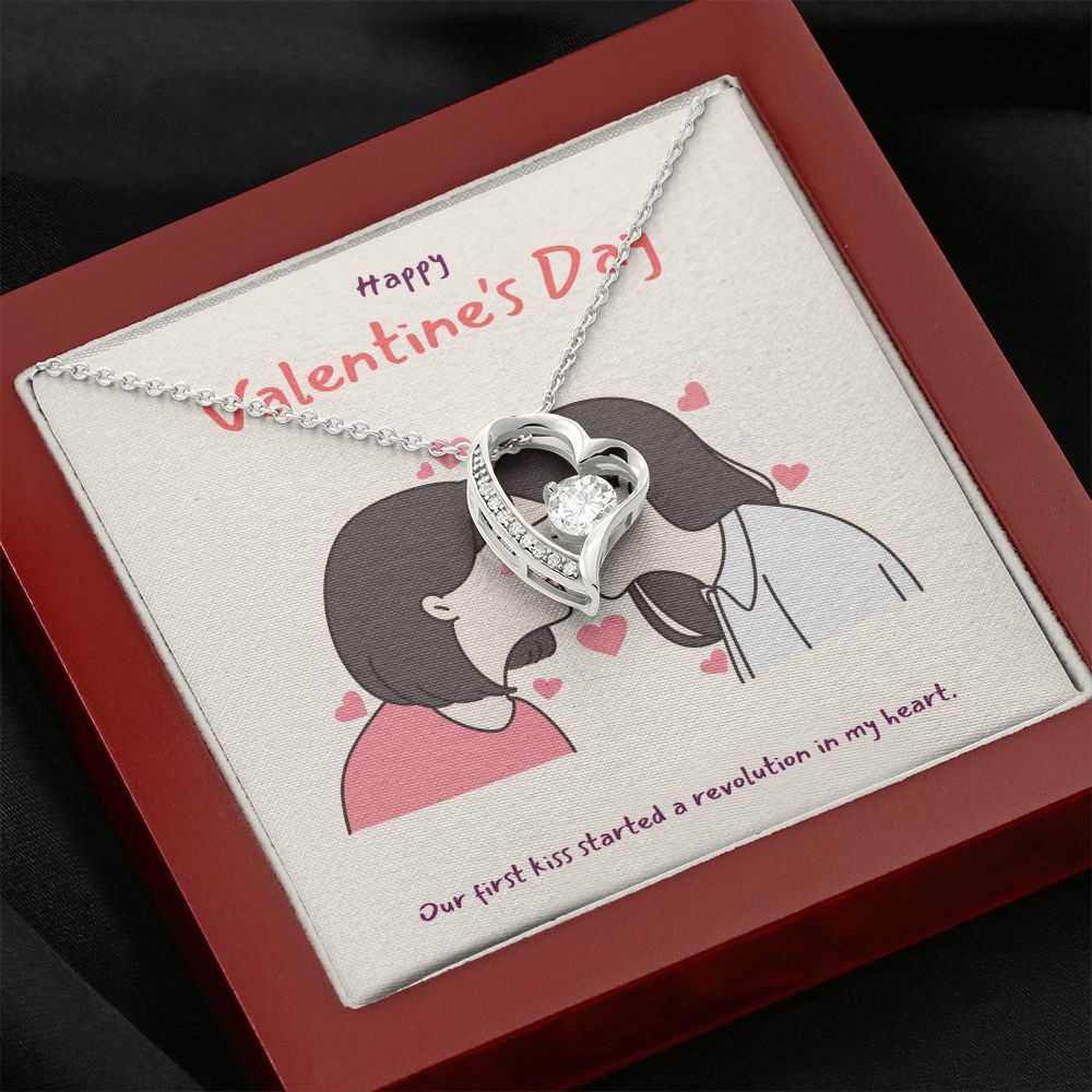 Happy Valentine's | You Make My Heart Sing LGBTQ for Women - Forever Love Necklace