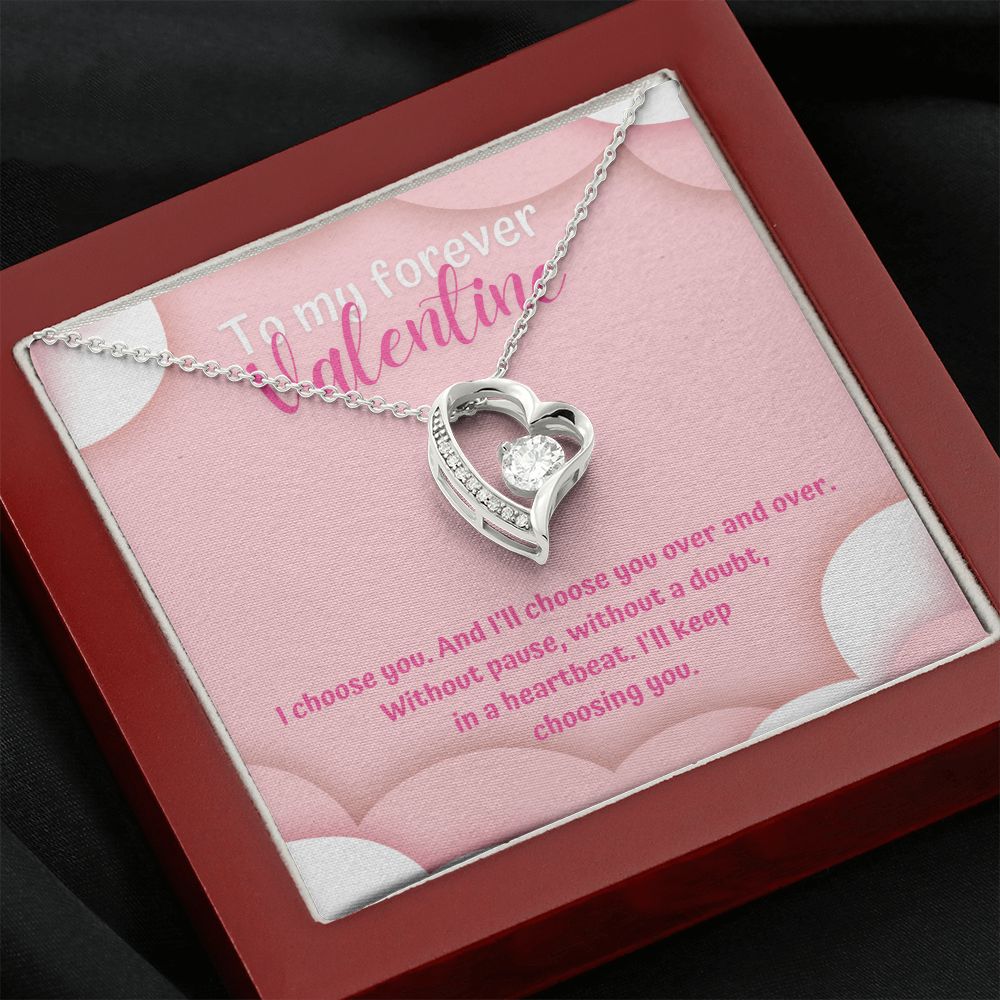 To My Forever Valentine | Eternally Yours - Forever Love Necklace