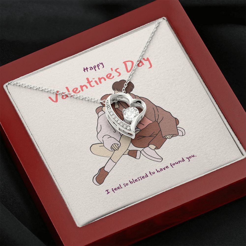 Happy Valentine's Day | I'm So Lucky to Be Yours - Forever Love Necklace