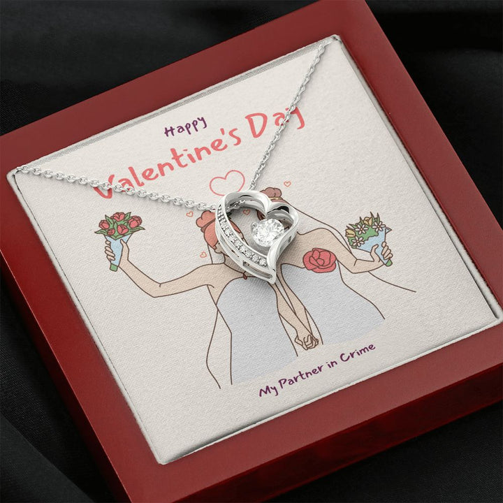 Happy Valentine's | Rainbow of Love LGBTQ for Women - Forever Love Necklace