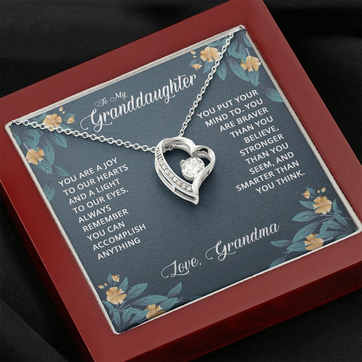 To My Granddaughter | Granddaughters are a Blessing - Forever Love Necklace