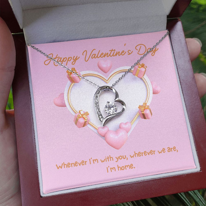 Happy Valentine's Day | Home with You - Forever Love Necklace