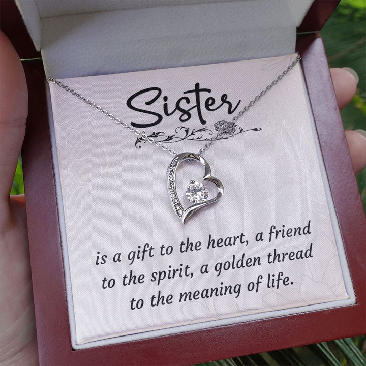 To My Sister | To my favorite partner in crime - Forever Love Necklace