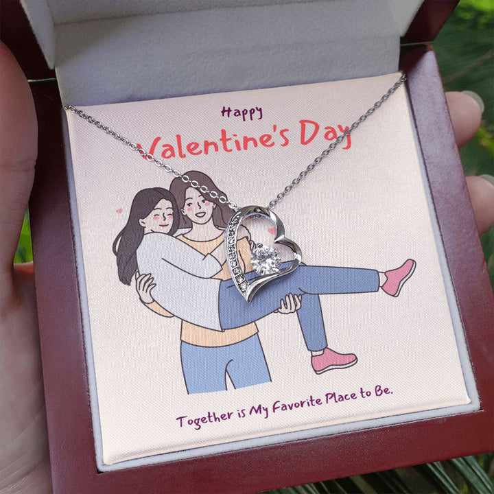 Happy Valentine's | A Love So True LGBTQ for Women - Forever Love Necklace