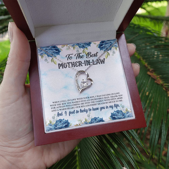 To My Mother-In-Law | A Heart Full of Love and Wisdom - Forever Love Necklace