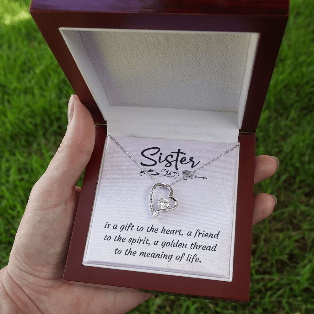 To My Sister | To my favorite partner in crime - Forever Love Necklace