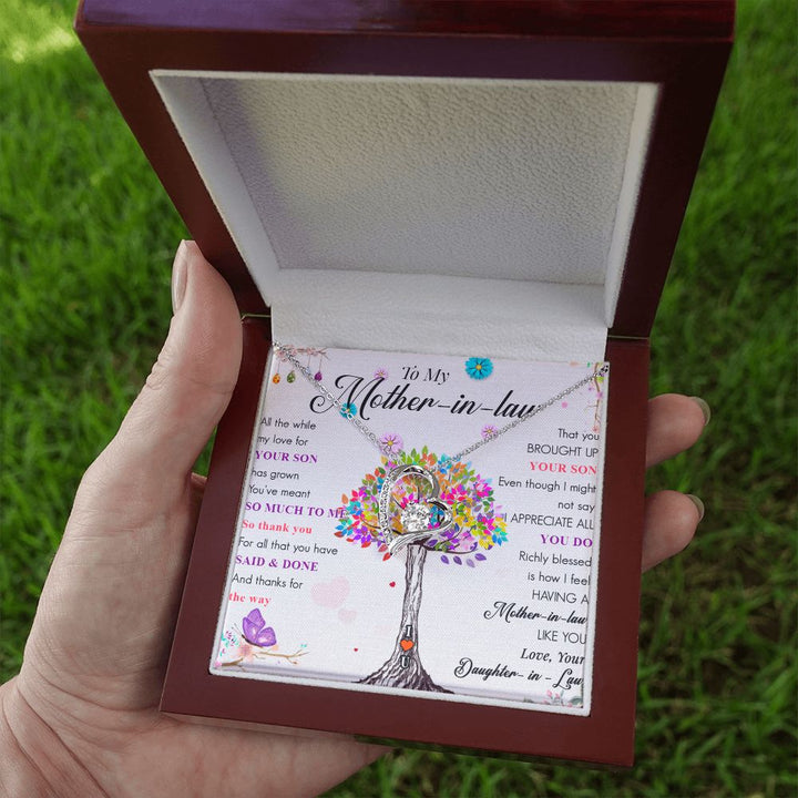 To My Mother-in-Law | To my partner's wonderful mom, with love - Forever Love Necklace