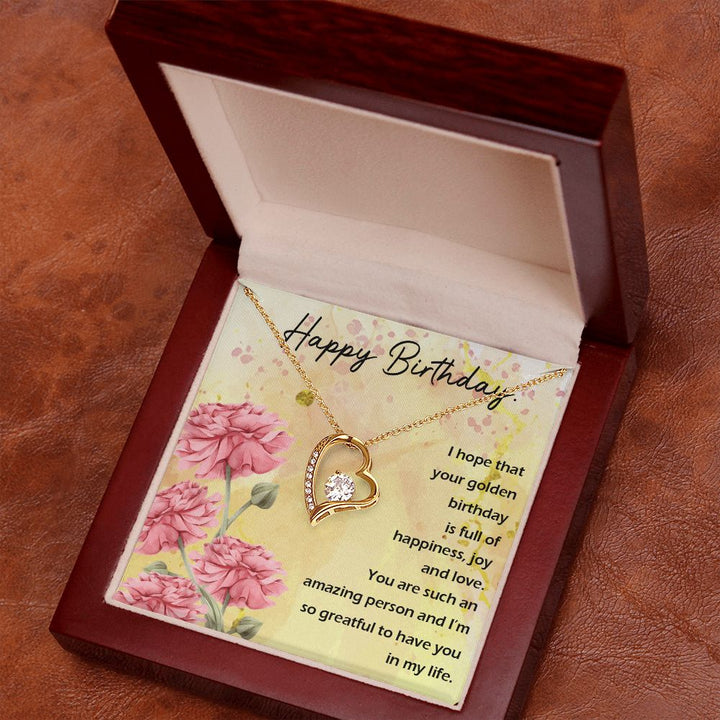 To My Wife | Happy Birthday - Forever Love Necklace