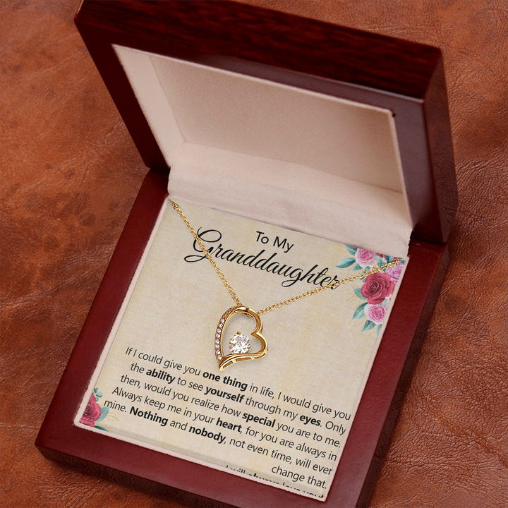 To My Granddaughter | The Special Person You Are to Me - Forever Love Necklace