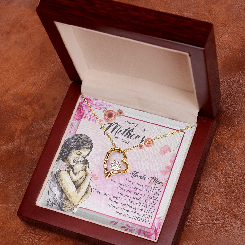 Happy Mother's Day | Thanks Mom, For Gifting me Life - Forever Love Necklace