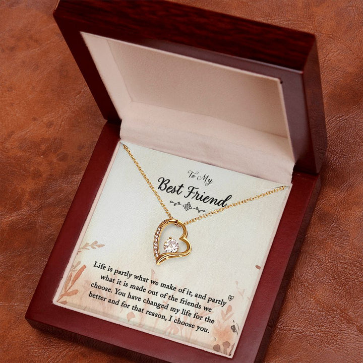 To My Best Friend | You Changed My Life - Forever Love Necklace