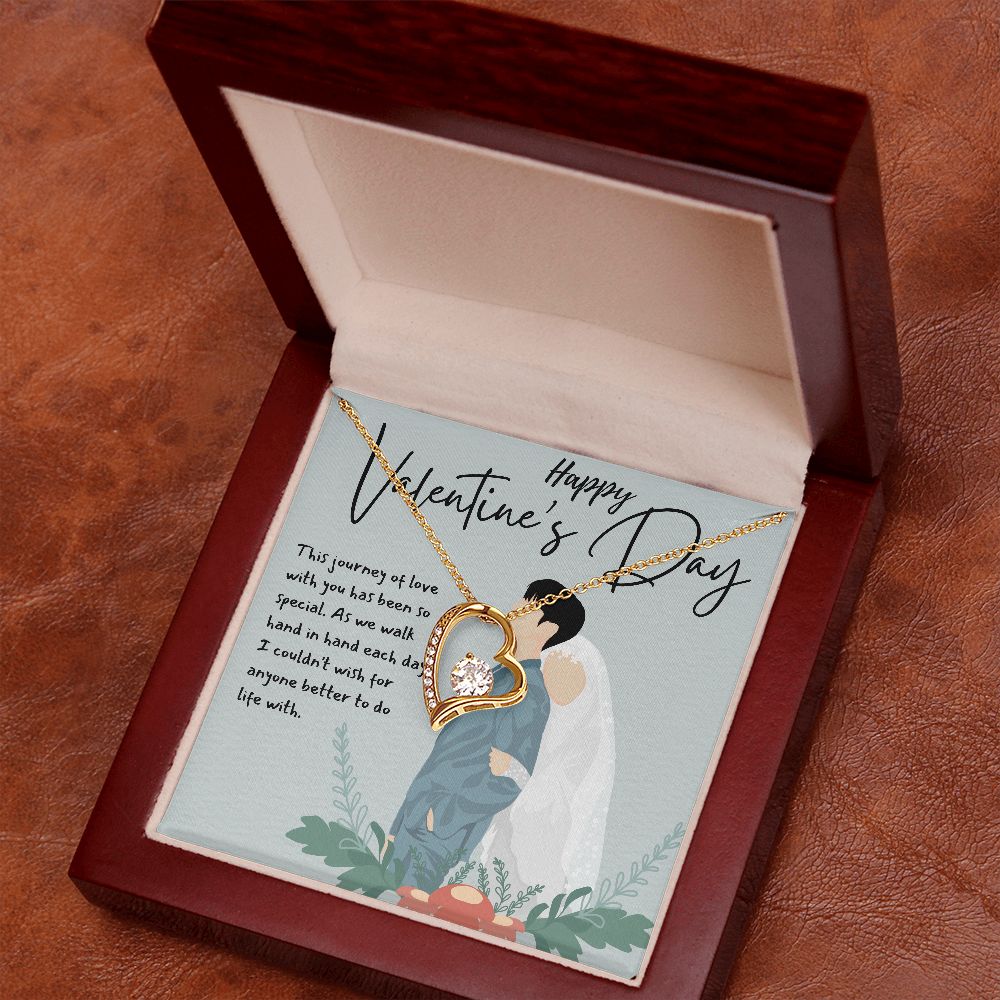Happy Valentine's Day | Two Hearts, One Love - Forever Love Necklace
