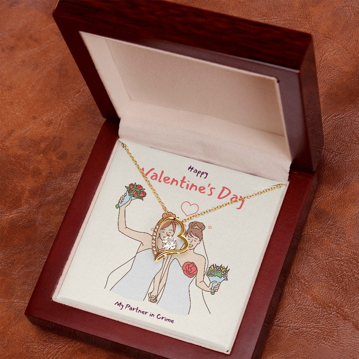 Happy Valentine's | Rainbow of Love LGBTQ for Women - Forever Love Necklace