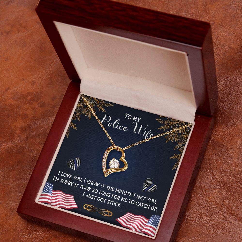 To My Wife | My Police Wife - Forever Love Necklace