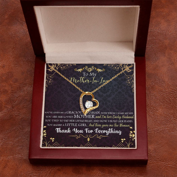To My Mother-in-Law | Thank you for everything - Forever Love Necklace