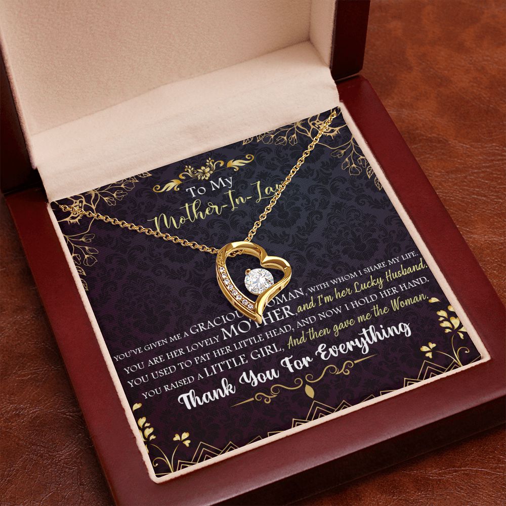To My Mother-in-Law | Thank you for everything - Forever Love Necklace